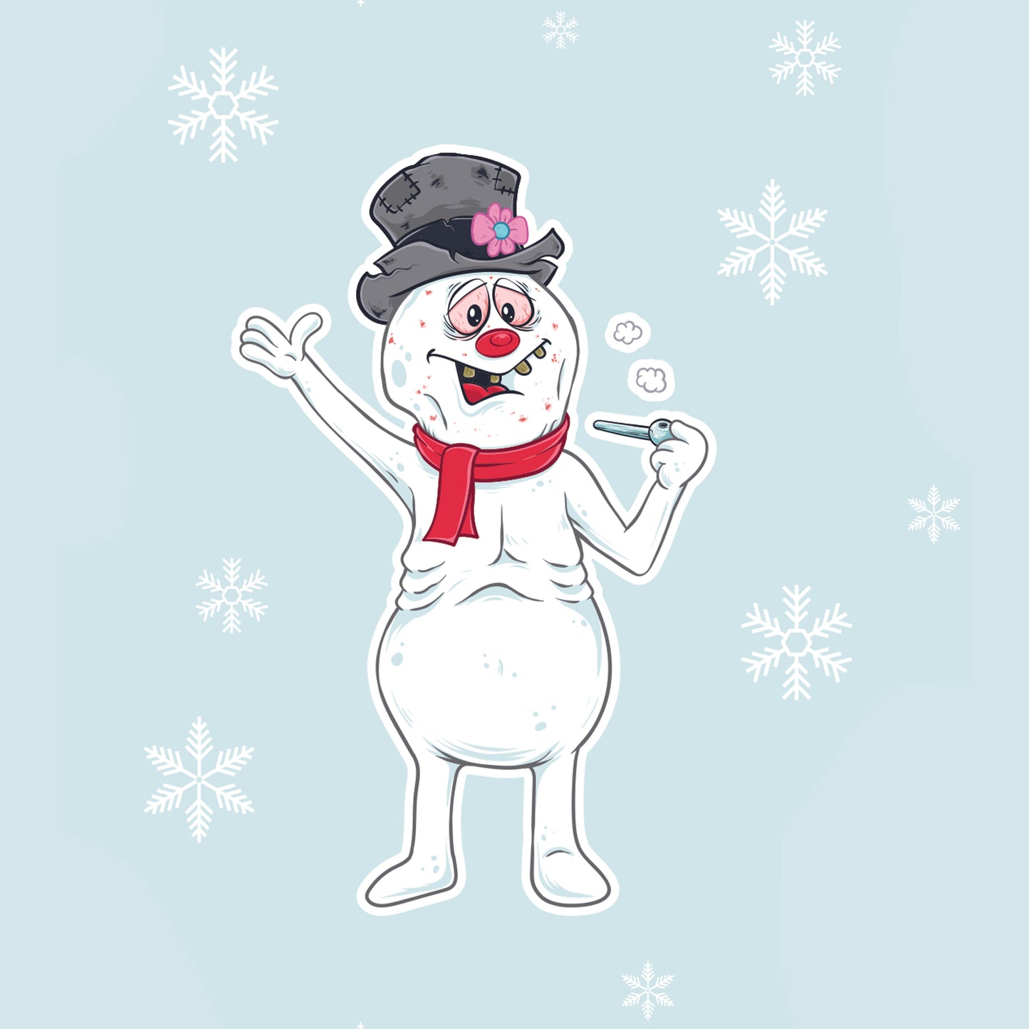 Frosty The Crackhead Wrapping Paper