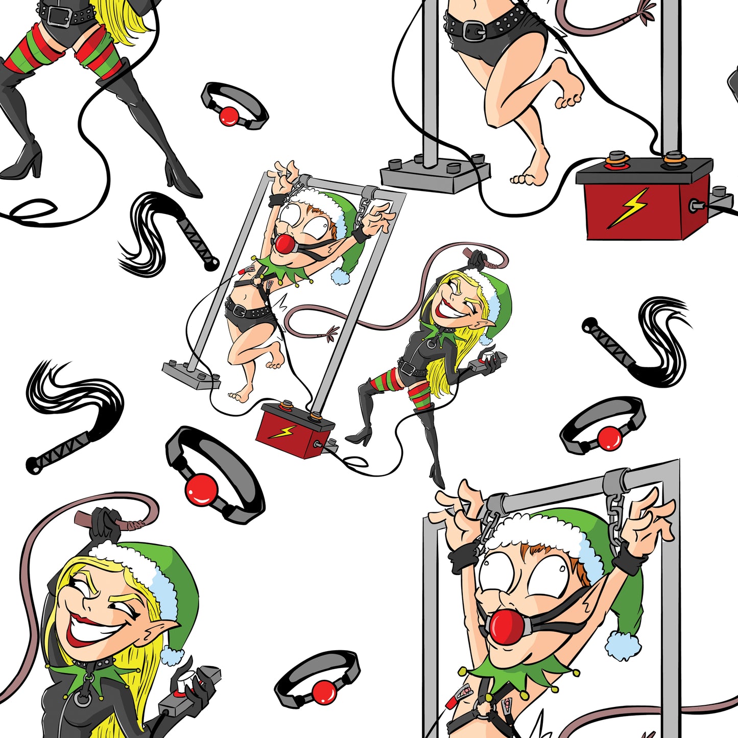 Elf BDSM Wrapping Paper